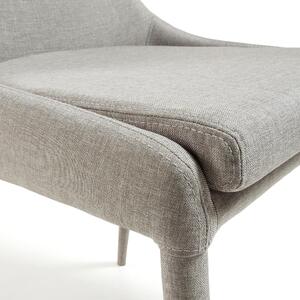 Siva blagovaonska stolica Kave Home Fabric