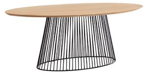 Blagovaonski stol s pločom od drveta manga Kave Home, 200 x 110 cm