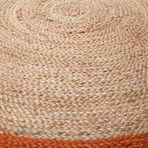 Smeđe-narančasti tepih od jute Flair Rugs Istanbul , ⌀ 150 cm