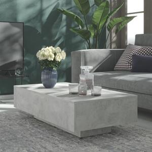 VidaXL Stolić za kavu siva boja betona 115 x 60 x 31 cm od iverice