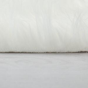 Bijeli okrugli tepih Flair Rugs Sheepskin, ⌀ 120 cm