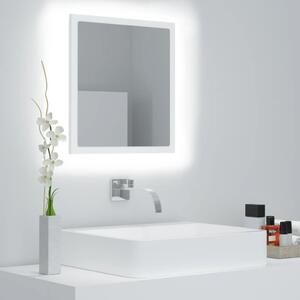 VidaXL LED kupaonsko ogledalo bijelo 40x8,5x37 cm konstruirano drvo