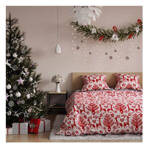 Flanel posteljina s božićnom temom za bračni krevet amelehome Rudolph, 160 x 200 cm