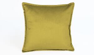 Žuti baršun jastuk Velvet Atelier Tercio, 45 x 45 cm