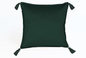 Tamno zeleni baršunasti jastuk Velvet Atelier Borlas, 45 x 45 cm