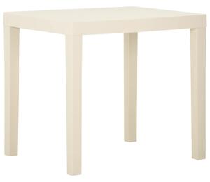 VidaXL Vrtni stol bijeli 79 x 65 x 72 cm plastični