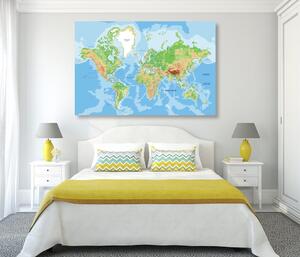 Slika klasičan zemljovid svijeta