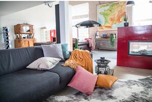 Ružičasta mikro plišana deka Tiseco Home Studio rese, 220 x 240 cm