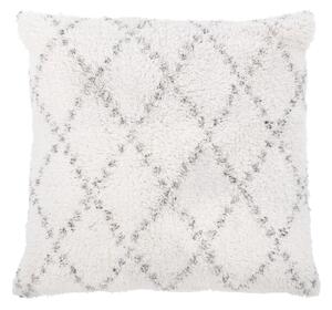 Bijelo-sivi pamučni ukrasni jastuk Tiseco Home Studio Geometric, 45 x 45 cm