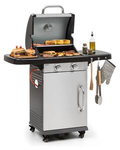 Klarstein Gazooka 2.0T, plinski BBQ roštilj, 2 x 3 KW plamenik, nehrđajući čelik