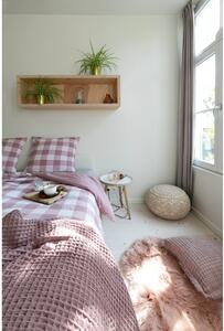 Roza pamučna deka Tiseco Home Studio vafli, 130 x 170 cm