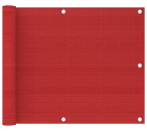 VidaXL Balkonski zastor crveni 75 x 300 cm HDPE