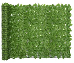 VidaXL Balkonski zastor sa zelenim lišćem 300 x 150 cm