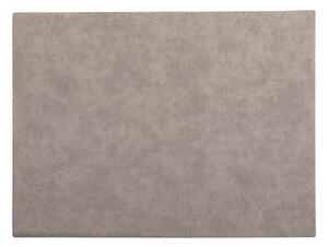 Siva prostirka s imitacijom kože ZicZac Troja Rectangle, 33 x 45 cm