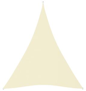 VidaXL Jedro protiv sunca od tkanine Oxford trokutasto 4x5x5 m krem