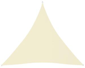 VidaXL Jedro protiv sunca od tkanine trokutasto 4,5 x 4,5 x 4,5 m krem