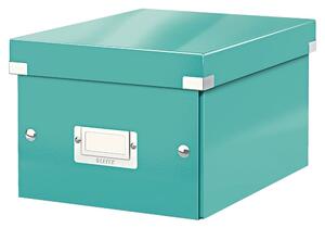 Zelena/tirkizna kartonska kutija za pohranu s poklopcem 22x28x16 cm Click&Store – Leitz
