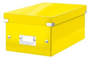 Žuta kutija za pohranu s poklopcem Leitz Click&Store, duljina 35 cm