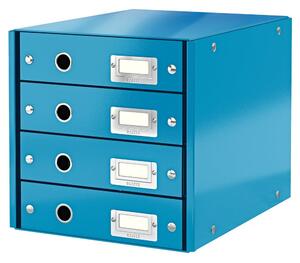 Plava kutija s 4 ladice Leitz Office, duljina 36 cm