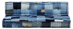 VidaXL 2-dijelni set jastuka za sofu od paleta plavi traper patchwork