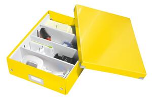 Žuta kutija s organizatorom Leitz Click&Store, duljina 37 cm
