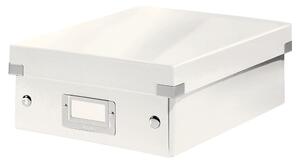 Bijela kartonska kutija za pohranu s poklopcem 22x28x10 cm Click&Store – Leitz