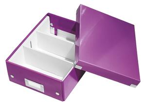 Ljubičasta kutija s organizatorom Leitz Click&Store, duljina 28 cm