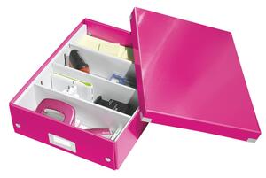 Roza kutija s organizatorom Leitz Click&Store, duljina 37 cm