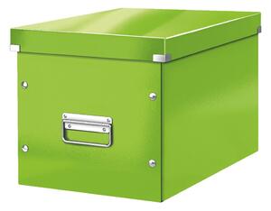 Zelena kartonska kutija za pohranu s poklopcem 32x36x31 cm Click&Store – Leitz