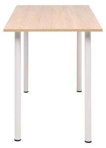 Blagovaonski stol 120 x 60 x 73 cm boja hrastovine i bijela