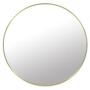 Zlatno okruglo ogledalo LEOBERT 60cm Promjer ogledala: 80 cm