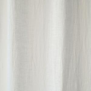 Bijela lanena lagana zavjesa s tunelom Linen Tales Daytime, 250 x 130 cm