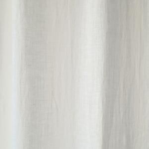 Bijela lanena lagana zavjesa s tunelom Linen Tales Daytime, 275 x 130 cm