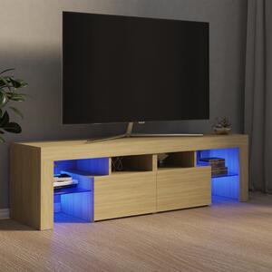 VidaXL TV ormarić s LED svjetlima boja hrasta sonome 140 x 35 x 40 cm
