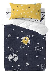 Dječja pamučna posteljina na jednom krevetu Fox Starspace, 115 x 145 cm