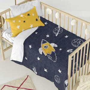 Black Friday - Dječja pamučna posteljina na jednom krevetu Fox Starspace, 115 x 145 cm