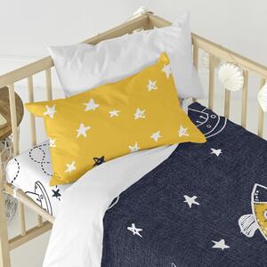 Black Friday - Dječja pamučna posteljina na jednom krevetu Fox Starspace, 115 x 145 cm