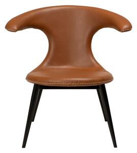 Konjak smeđa stolica od kože DAN-FORM Denmark Flair