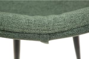 Zelena barska stolica s čeličnim nogama DAN-FORM Join, visine 93 cm