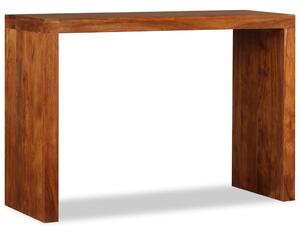 VidaXL Konzolni stol masivno drvo s premazom boje meda 110x40x76 cm