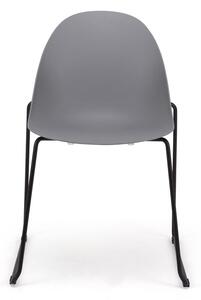 Set od 2 sive blagovaonske stolice s crnim podnožjem Bonami Selection Viva