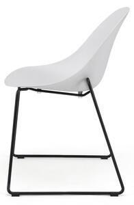 Set od 2 bijele blagovaonske stolice s crnim podnožjem Bonami Selection Viva