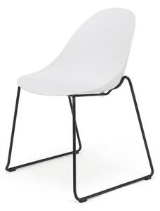 Set od 2 bijele blagovaonske stolice s crnim podnožjem Bonami Selection Viva