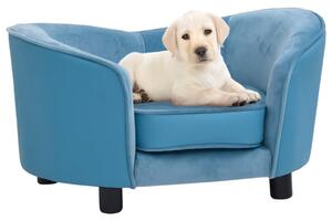 VidaXL Sofa za pse tirkizna 69 x 49 x 40 cm od pliša i umjetne kože