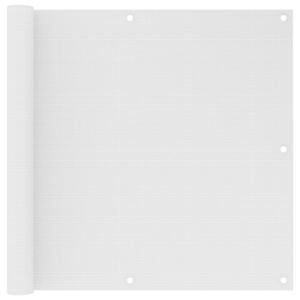 VidaXL Balkonski zastor bijeli 90 x 500 cm HDPE