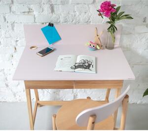 Sivi radni stol s podnožjem od jasena Ragaba Luka, duljina 85 cm