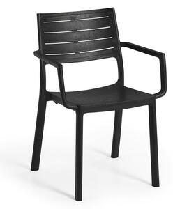 Crna vrtna stolica Keter Metaline