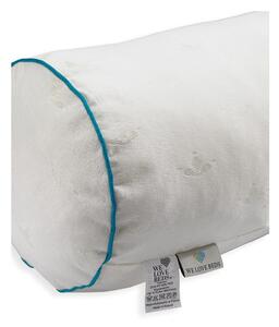 Bijelo ispuniti jastuke za provjeru, 20 x 58 cm