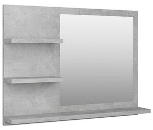 VidaXL Kupaonsko ogledalo boja betona 60x10,5x45 cm konstruirano drvo