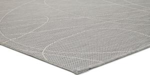 Sivi vanjski tepih Universal Hibis Line, 80 x 150 cm